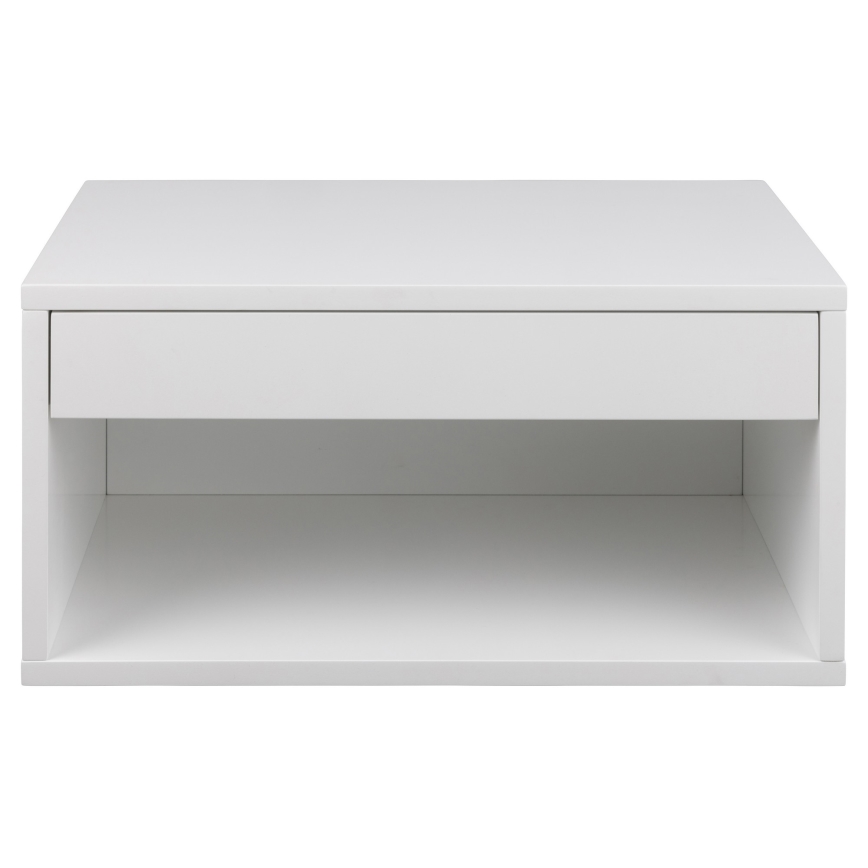 Sengebord LIGNE 50x35 cm hvid