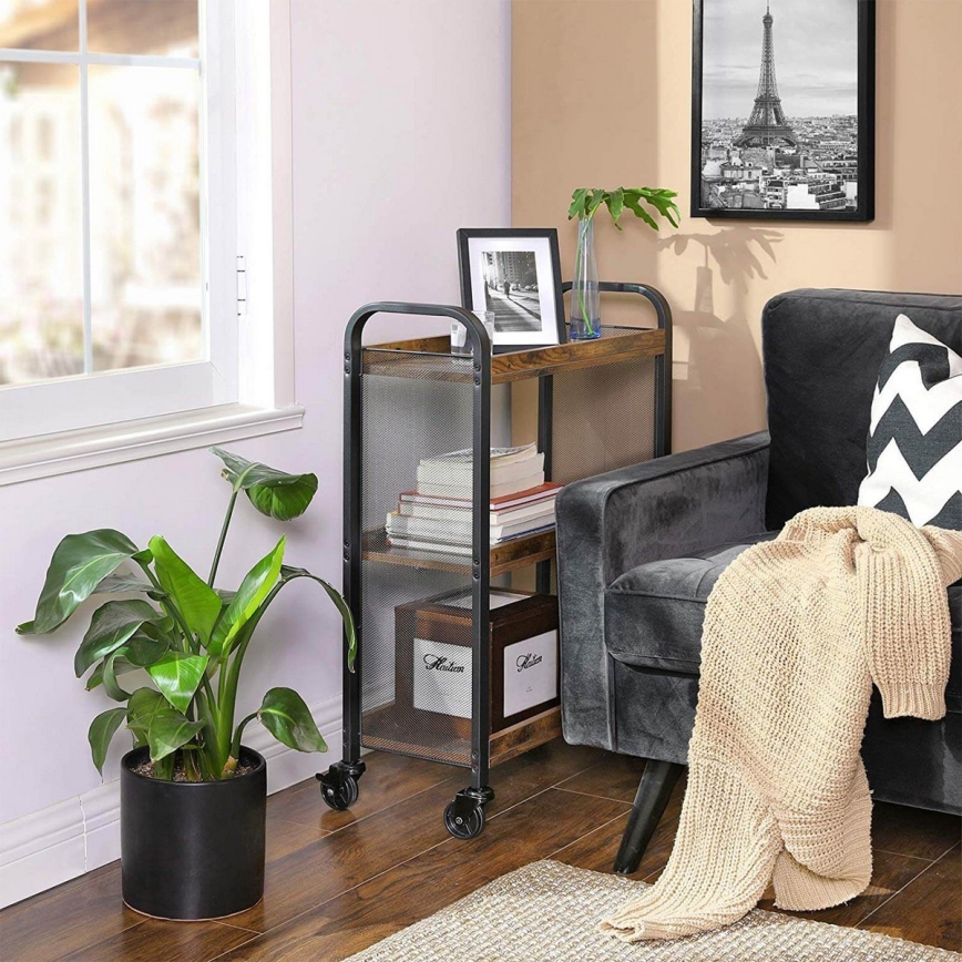 Serveringsbord MARGE brun/sort