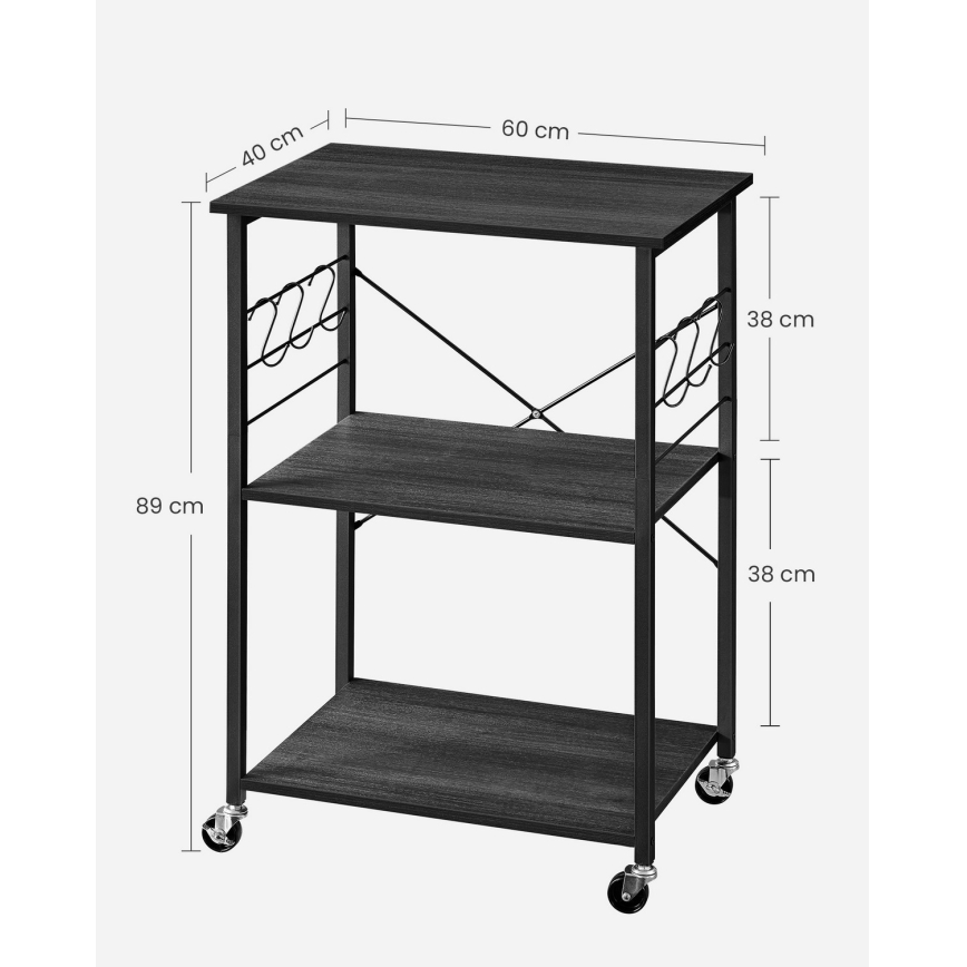 Serveringsbord MARGE i sort