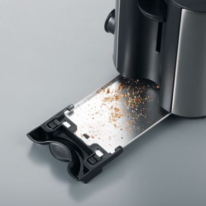 Severin AT 2514 - Brødrister med plads til 2 skiver 850W/230V rustfrit stål/sort