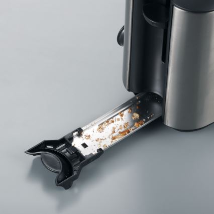 Severin AT 2515 - Brødrister til 2 skiver 1000W/230V rustfrit stål/sort