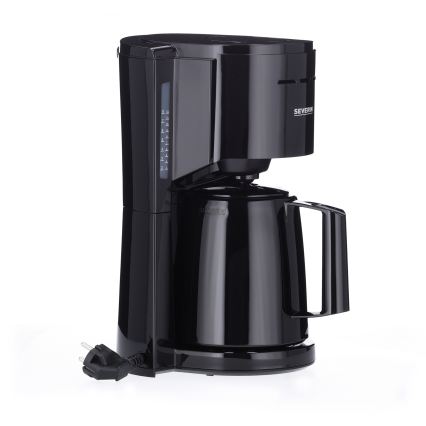 Severin KA 9306 - Kaffemaskine med termokande 1 l 1000W/230V sort