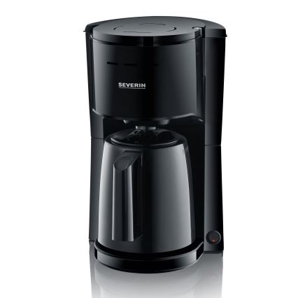 Severin KA 9306 - Kaffemaskine med termokande 1 l 1000W/230V sort