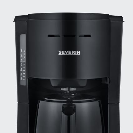 Severin KA 9306 - Kaffemaskine med termokande 1 l 1000W/230V sort