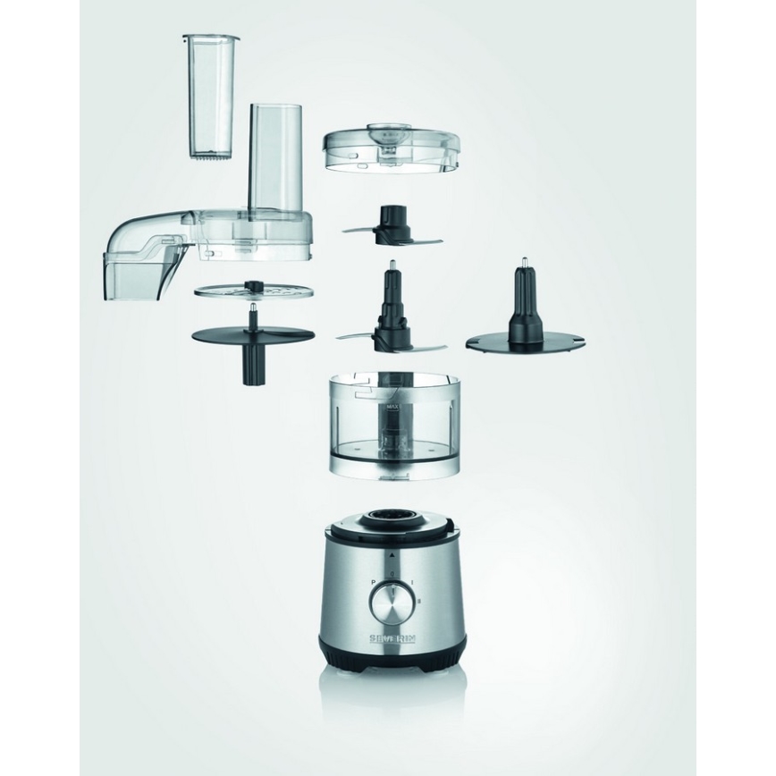 Severin KM 3865 - Elektrisk madhakker 400 W/230 V, rustfrit stål/sort