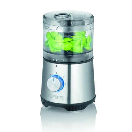 Severin KM 3865 - Elektrisk madhakker 400 W/230 V, rustfrit stål/sort