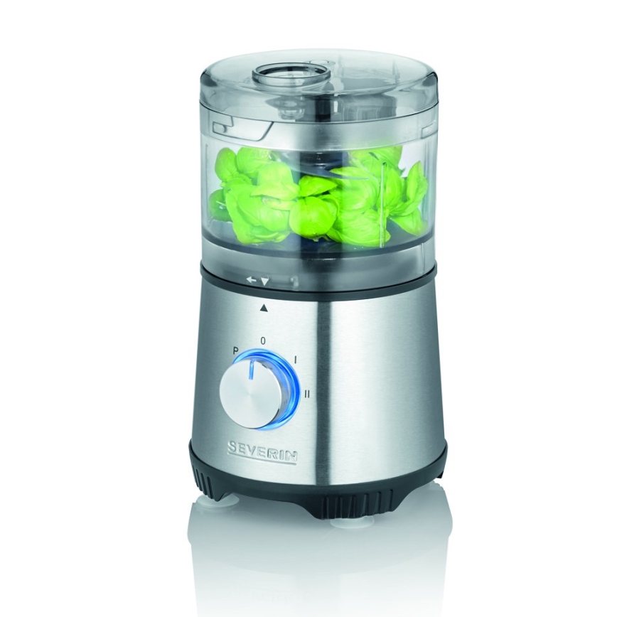 Severin KM 3865 - Elektrisk madhakker 400 W/230 V, rustfrit stål/sort