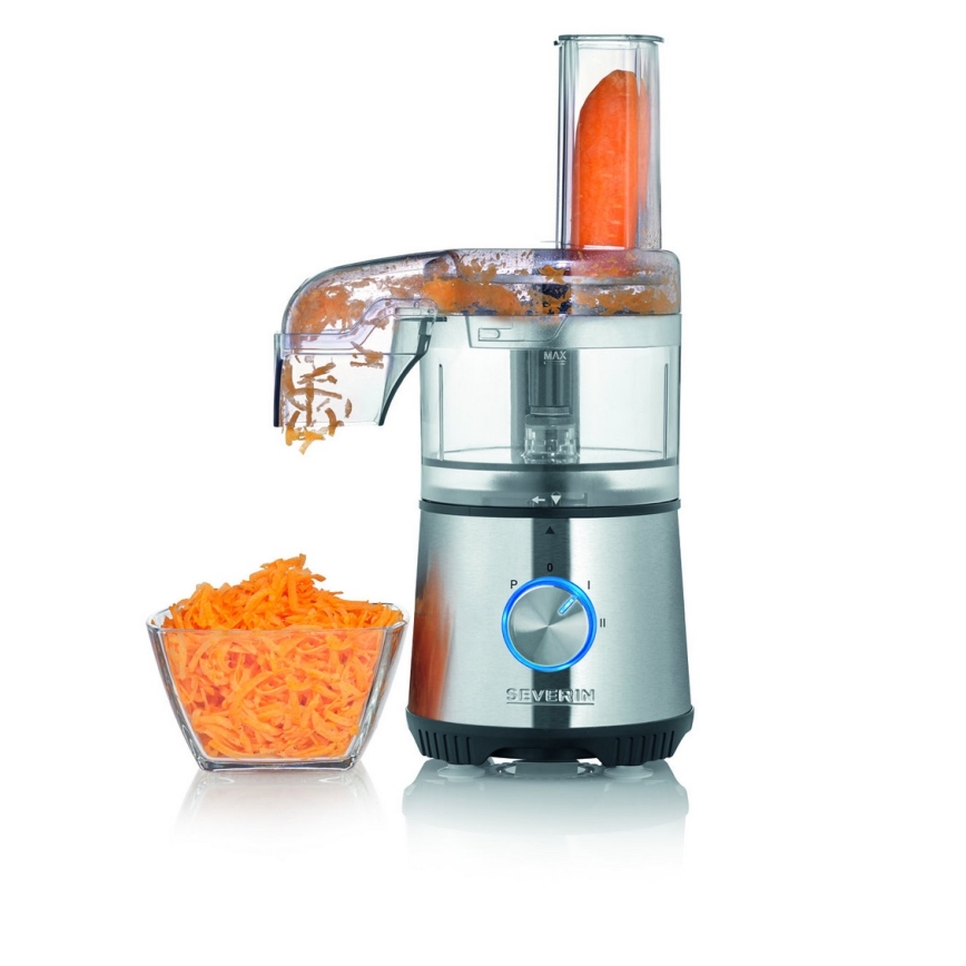 Severin KM 3865 - Elektrisk madhakker 400 W/230 V, rustfrit stål/sort