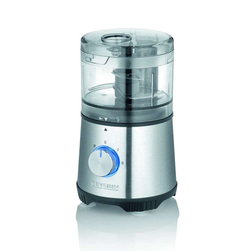 Severin KM 3865 - Minihakker til fødevarer 400W/230V rustfrit stål/sort