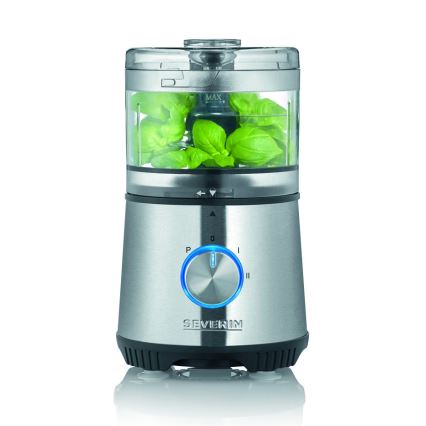 Severin KM 3865 - Minihakker til fødevarer 400W/230V rustfrit stål/sort