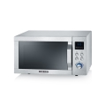 Severin MW 7774 - Mikrobølgeovn 3-i-1 1950W/230V 25 l rustfrit stål