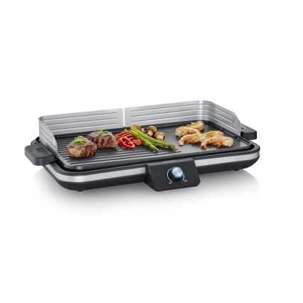 Severin PG 8564 - Elektrisk bordgrill 2300W/230V 50x30 cm sort