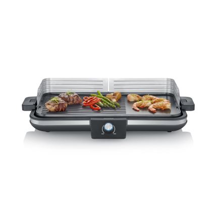 Severin PG 8564 - Elektrisk bordgrill 2300W/230V 50x30 cm sort
