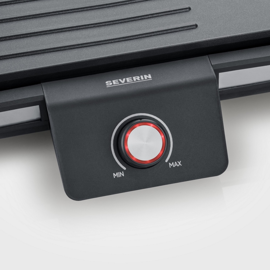 Severin PG 8564 - Elektrisk bordgrill 2300W/230V 50x30 cm sort
