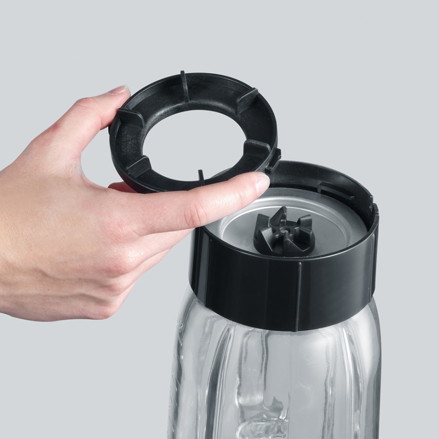 Severin SM 3737 - Bordblender 1 l 500 W/230 V rustfrit stål/sort