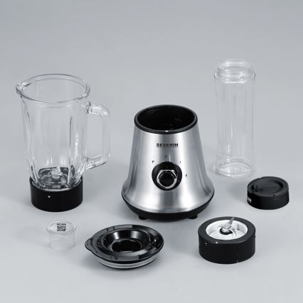 Severin SM 3737 - Bordblender 1 l 500W/230V rustfrit stål/sort