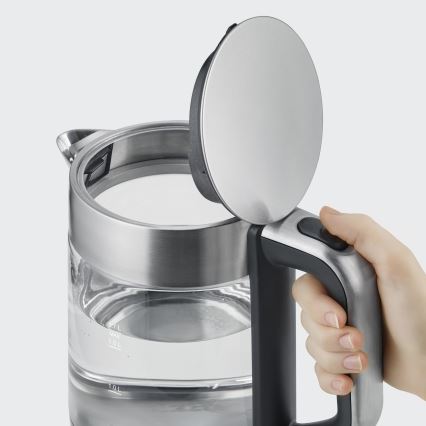 Severin WK 3420 - Hurtig elkedel 1,7 l, 2200 W/230 V, rustfrit stål/glas