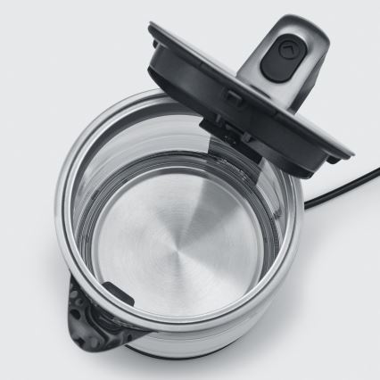 Severin WK 3420 - Hurtigkogende elkedel 1,7 l, 2200 W/230 V, rustfrit stål/glas