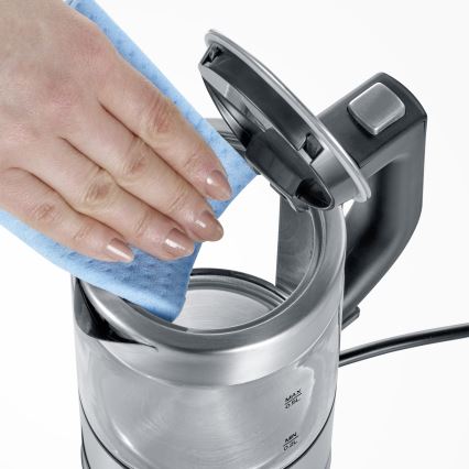 Severin WK 3472 - Hurtig elkedel 0,5 l, 1100 W/230 V, rustfrit stål/glas