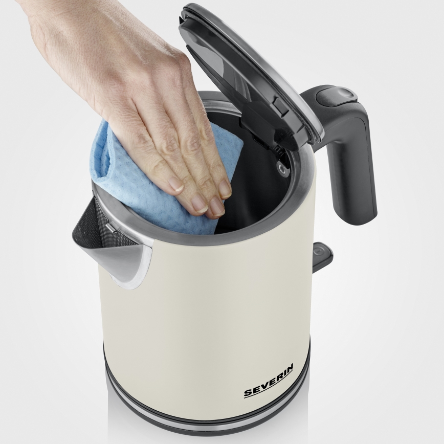 Severin WK 9577 - Hurtigkogende elkedel 1 l 2400W/230V beige