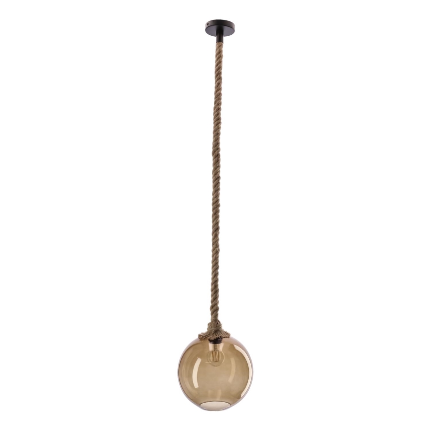 SHEDON 1xE27/40W/230V lampe i røgfarvet beige