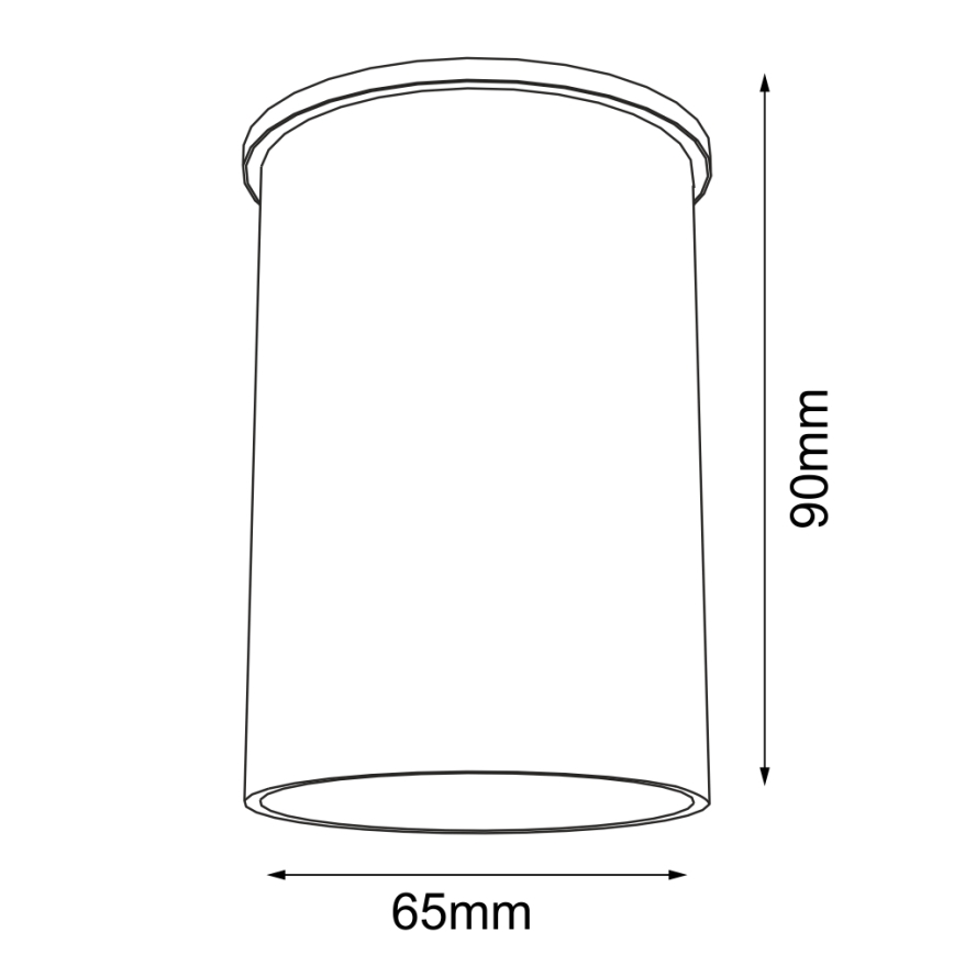 Shilo - Spotlampe 1xGU10/15W/230V 9 cm sort