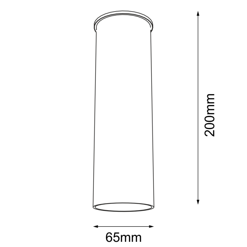 Shilo - Spotlampe 1xGU10/15W/230V 20 cm sort
