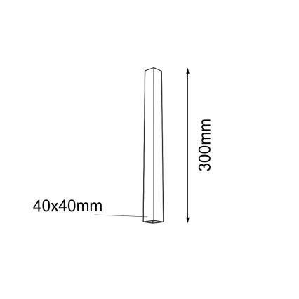 Shilo - Loftlampe 1xGU10/15W/230V sort