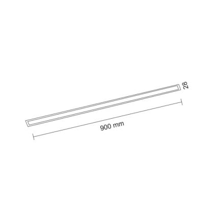 Shilo - LED indbygningslampe LED/32W/230V 3000K CRI 90 sort