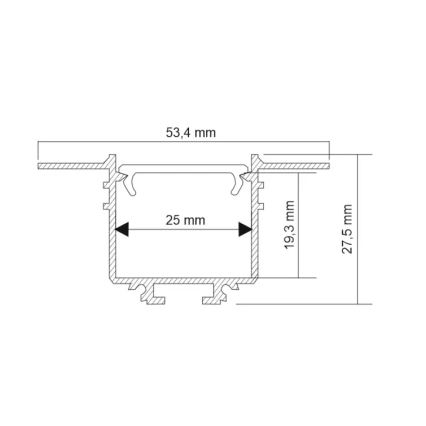 Shilo - LED indbygningslampe LED/32W/230V 3000K CRI 90 sort