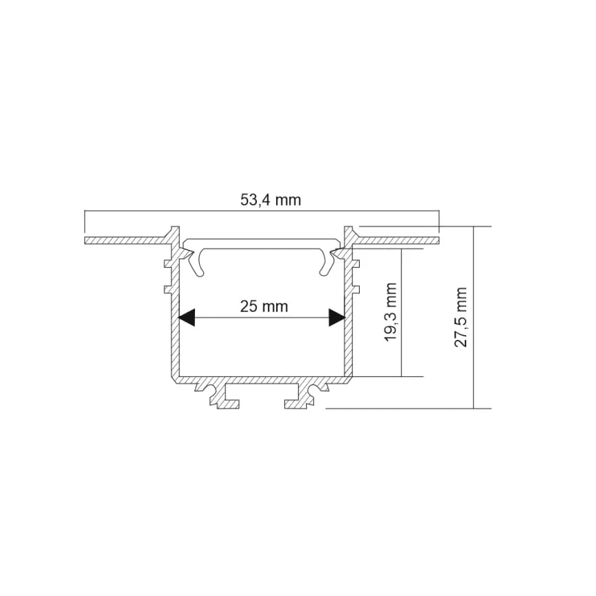 Shilo - LED indbygningslampe LED/32W/230V 3000K CRI 90 sort