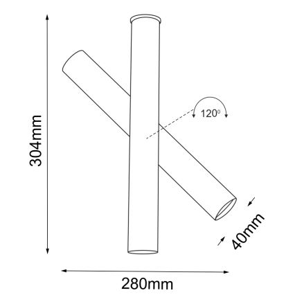 Shilo - Spotlampe 1xGU10-MR11/15W/230V sort