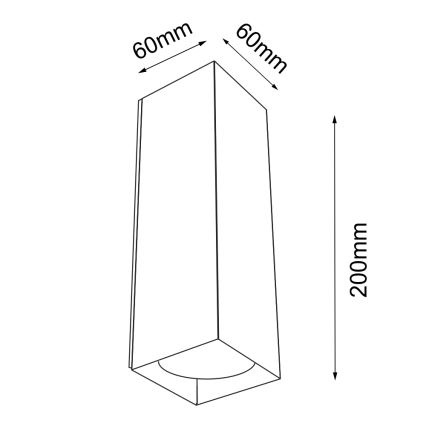 Shilo - Væglampe 2xGU10/15W/230V sort