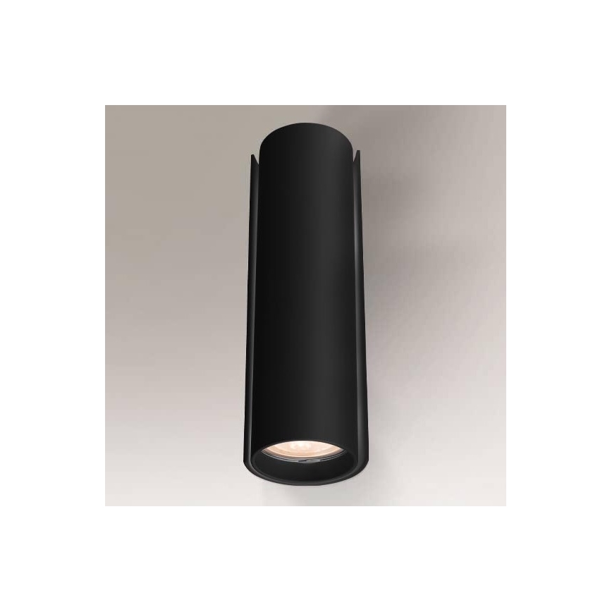 Shilo - Væglampe 2xGU10/15W/230V sort