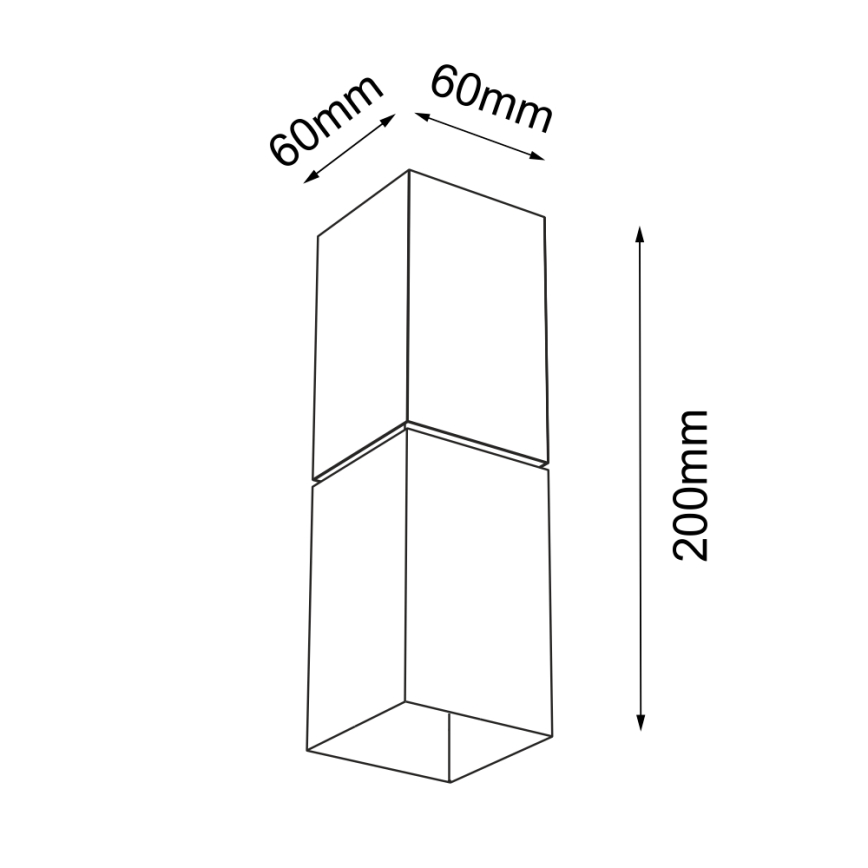 Shilo - Væglampe 1xG9/10W/230V sort