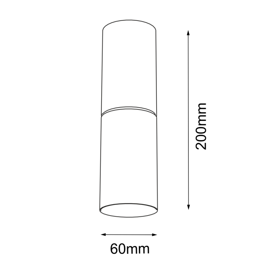 Shilo - Loftlampe 1xG9/10W/230V sort