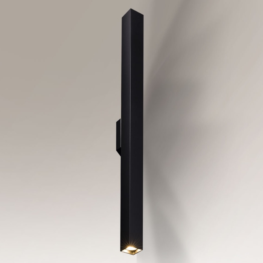 Shilo - Væglampe 2xGU10/15W/230V sort