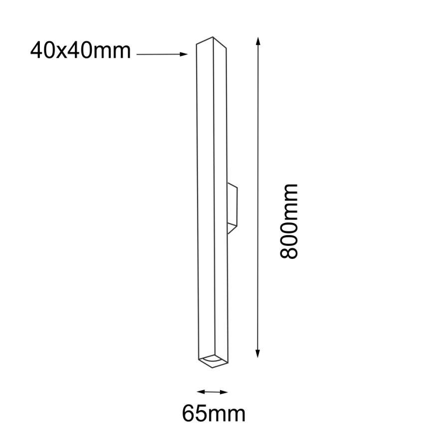 Shilo - Væglampe 2xGU10/15W/230V sort