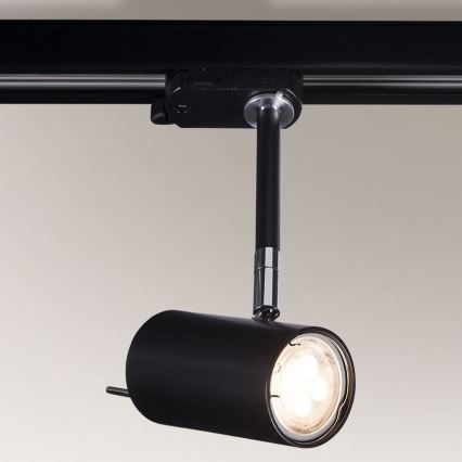Shilo - Spotlampe til skinnesystem 1xGU10/15W/230V sort