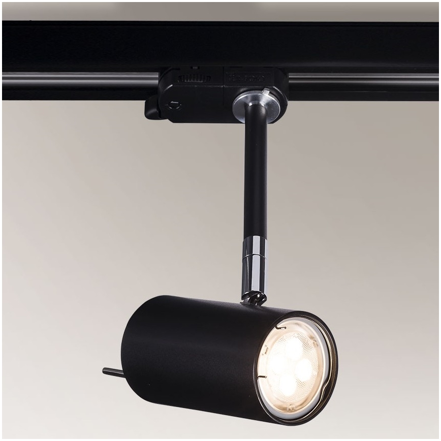 Shilo - Spotlampe til skinnesystem 1xGU10/15W/230V sort