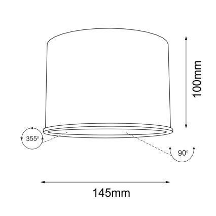 Shilo - Spotlampe 1xGU10/15W/230V hvid