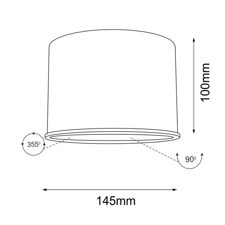 Shilo - Spotlampe 1xGU10/15W/230V hvid