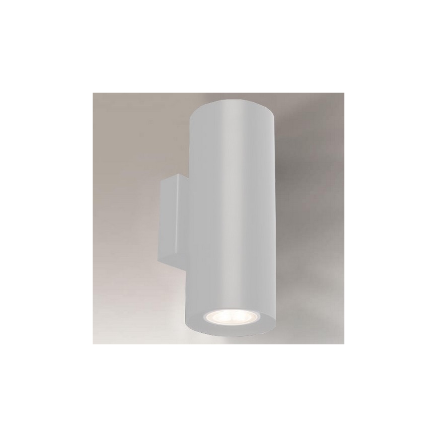 Shilo - Væglampe 2xGU10/15W/230V hvid