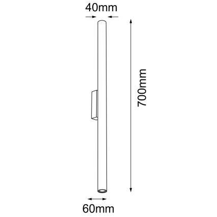 Shilo - Væglampe 2xGU10-MR11/15W/230V hvid