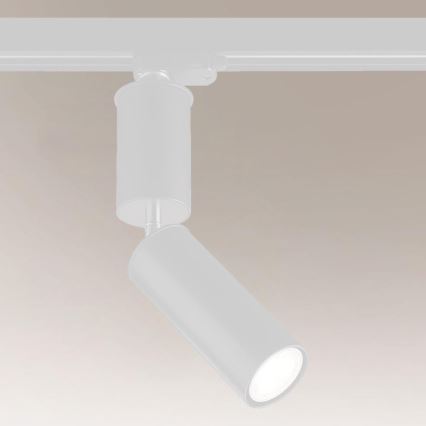 Shilo - Spotlampe til skinnesystem 1xGU10/15W/230V hvid