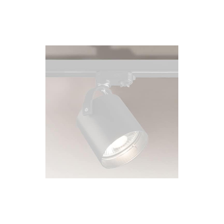 Shilo - Spotlampe til skinnesystem 1xGU10/15W/230V hvid