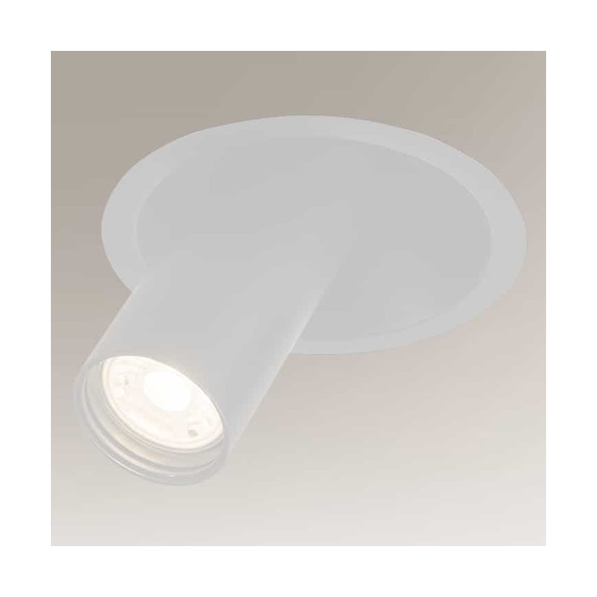 Shilo - Indbygningsspot 1xGU10/MR11/15W/230V diameter 11 cm hvid