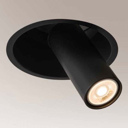 Shilo - Spotlampe 1xGU10/15W/230V diam. 18,3 cm sort