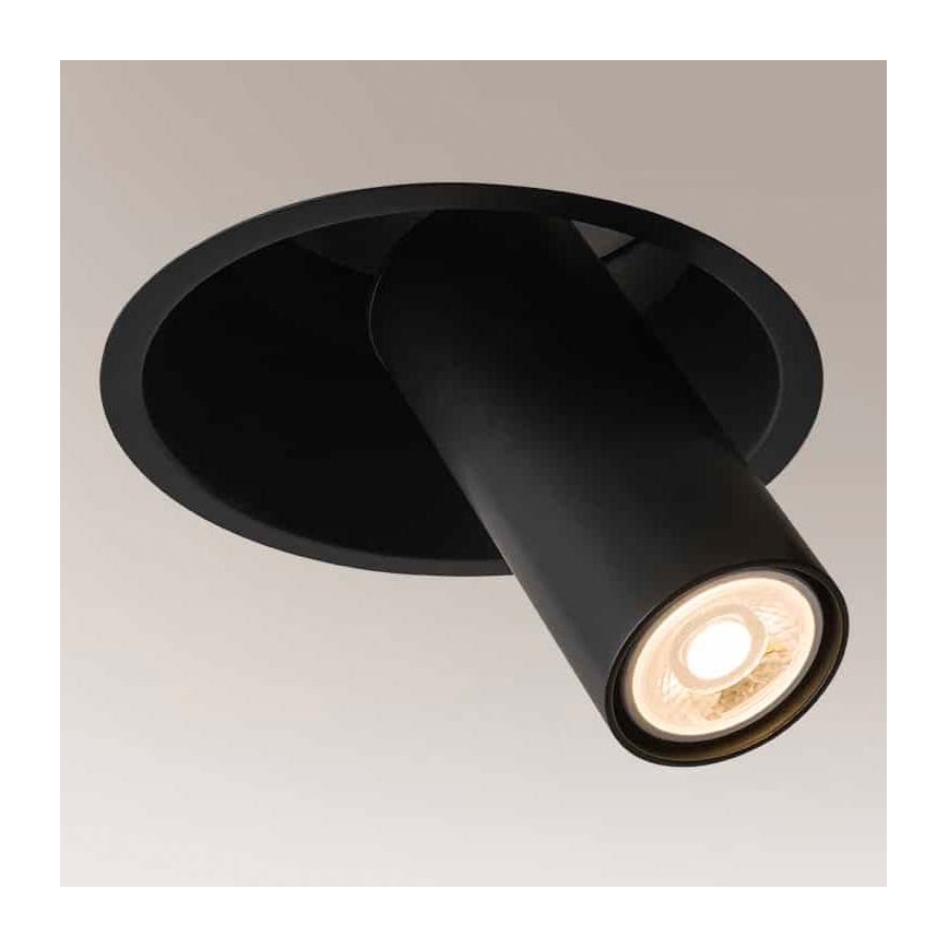 Shilo - Spotlampe 1xGU10/15W/230V diam. 18,3 cm sort
