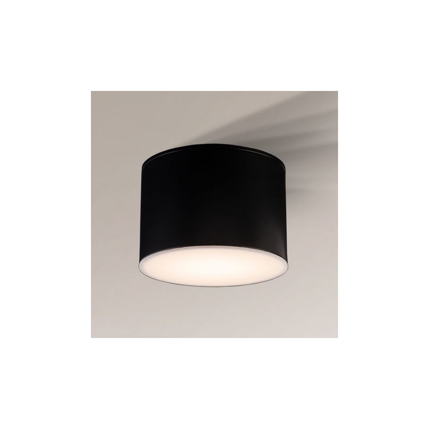 Shilo - Loftlampe til badeværelse 1xGX53/15W/230V IP44 sort